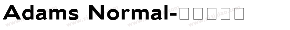 Adams Normal字体转换